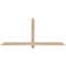 Ekena Millwork Eugene Smooth Timber Gable Bracket, Douglas Fir, 72"W x 30"H x 3 1/2"D x 3 1/2"F, 10/12 Pitch GBW072X30X0404EUG00SDF - alternate 1